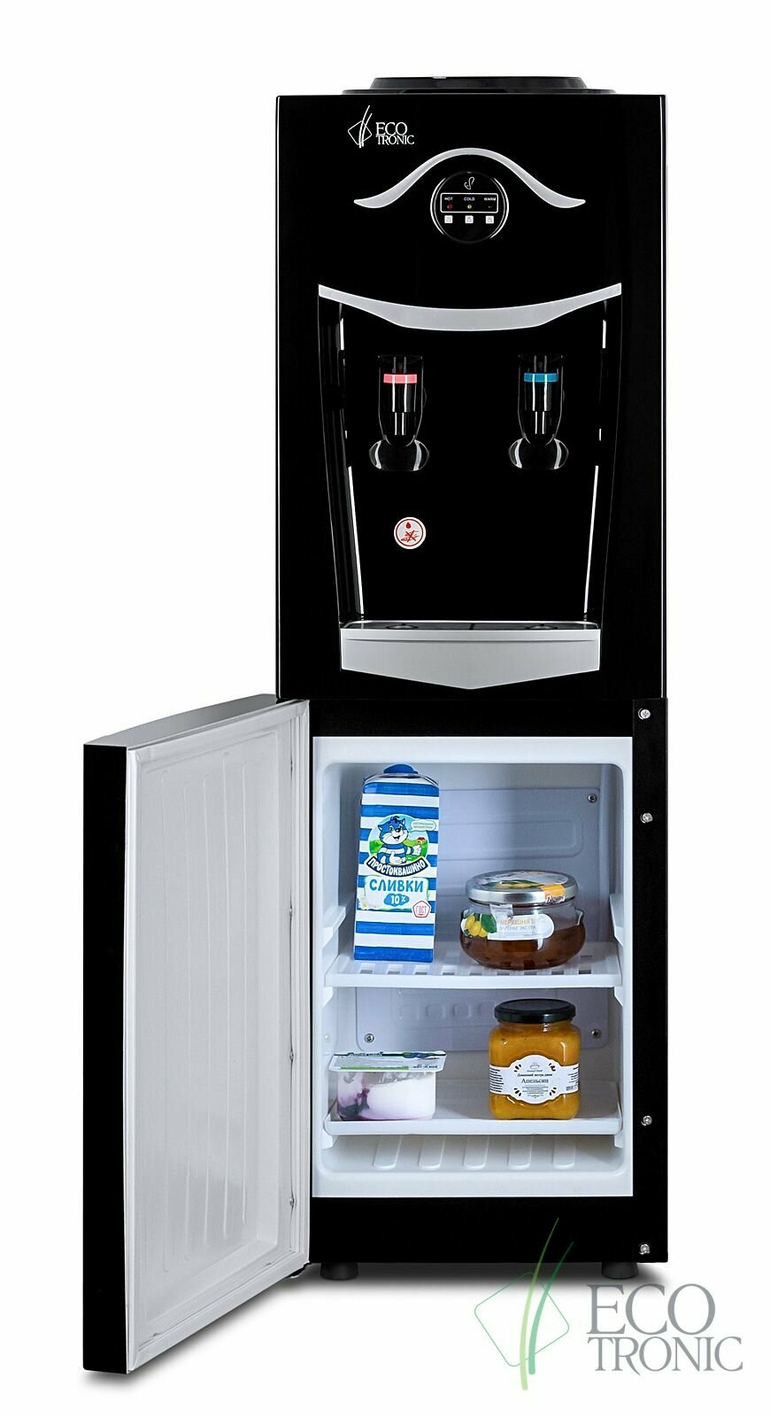 Кулер для воды Ecotronic K21-LF black-silver с холодильником - фотография № 5