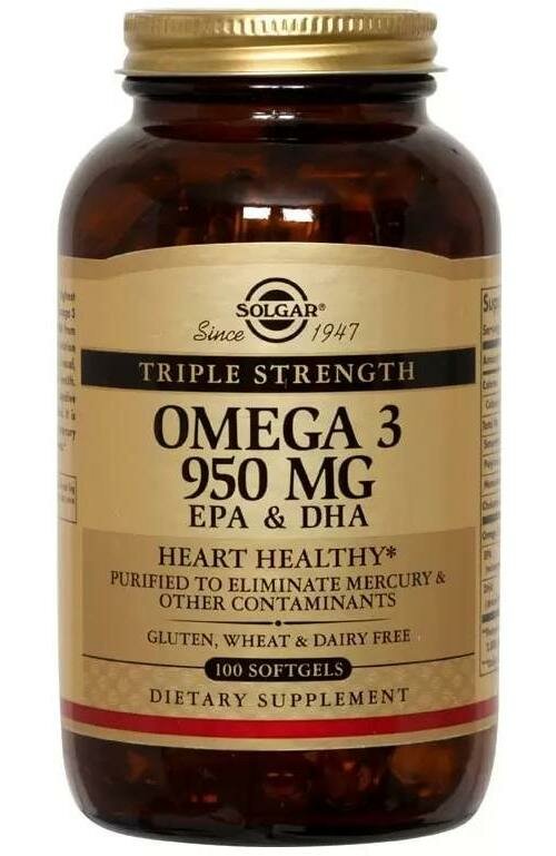 Solgar Triple Strength Omega-3 EPA & DHA капс.