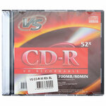 Диск CD-R VS, 700 Mb, 52x, Slim Case, VSCDRSL01 - изображение