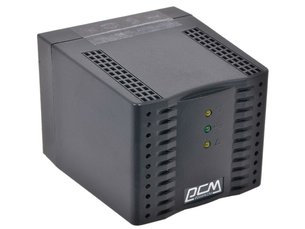 Стабилизатор напряжения Powercom TCA-2000 Black (4 EURO)* черный