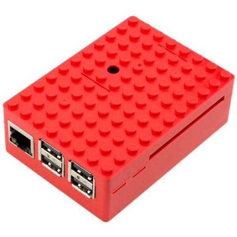 Multicomp Pi-BLOX Case - Red - Lego корпус красного цвета для Raspberry Pi
