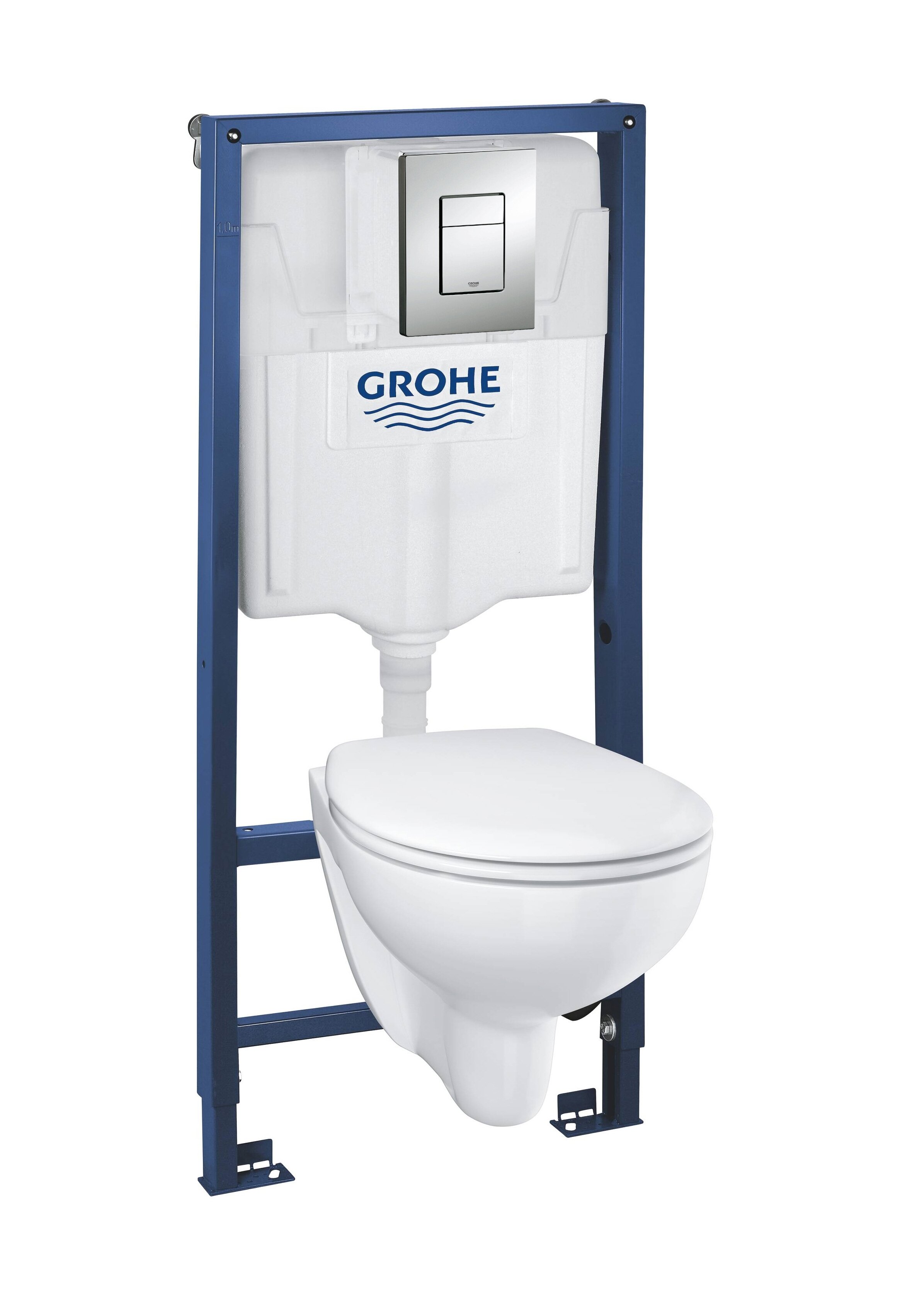 Унитаз с инсталляцией подвесной Grohe Bau Ceramic 39586000 с горизонтальным выпуском