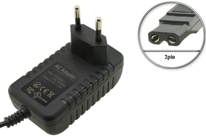 Адаптер (блок) питания 3.5V, 0.6A, 2pin (PN GAIS-035060, PSW-U3.5), для весов M-ER 320, 321, 333 и др.