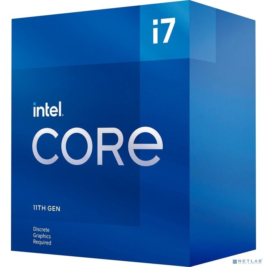 INTEL Процессор CPU Intel Core i7-11700F Rocket Lake BOX 2.5GHz, 16MB, LGA1200