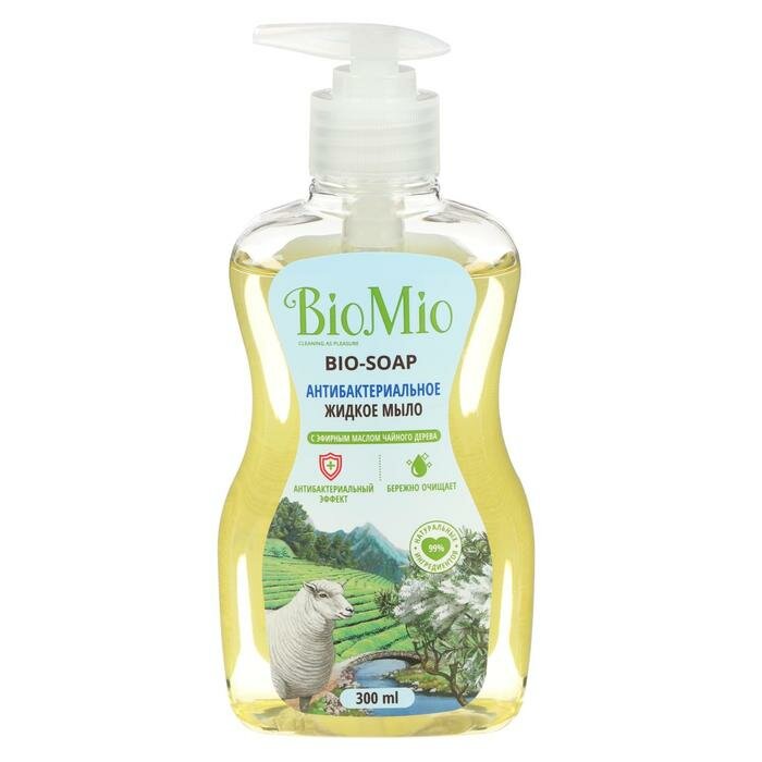 BioMio Антибактериальное жидкое мыло BioMio BIO-SOAP с маслом чайного дерева 300 мл