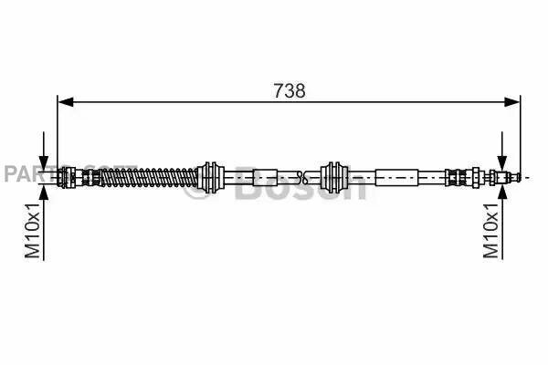 BOSCH 1987481370 Тормозной шанг