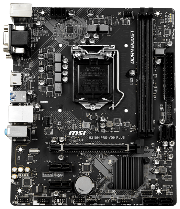 MSI H310M PRO-VDH PLUS Soc-1151 H310 DDR4 mATX VGA/DVI/HDMI