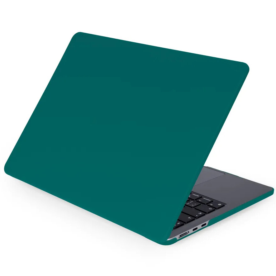 Чехол-накладка Crystal Case для Macbook Air 13 (M2/M3) 2022/2024 матовый изумрудно-зелёный