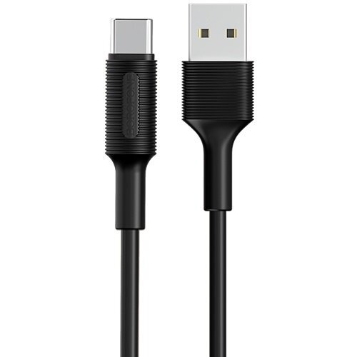 Кабель USB2.0 Cm-Am Borofone BX1 Black, черный - 1 метр