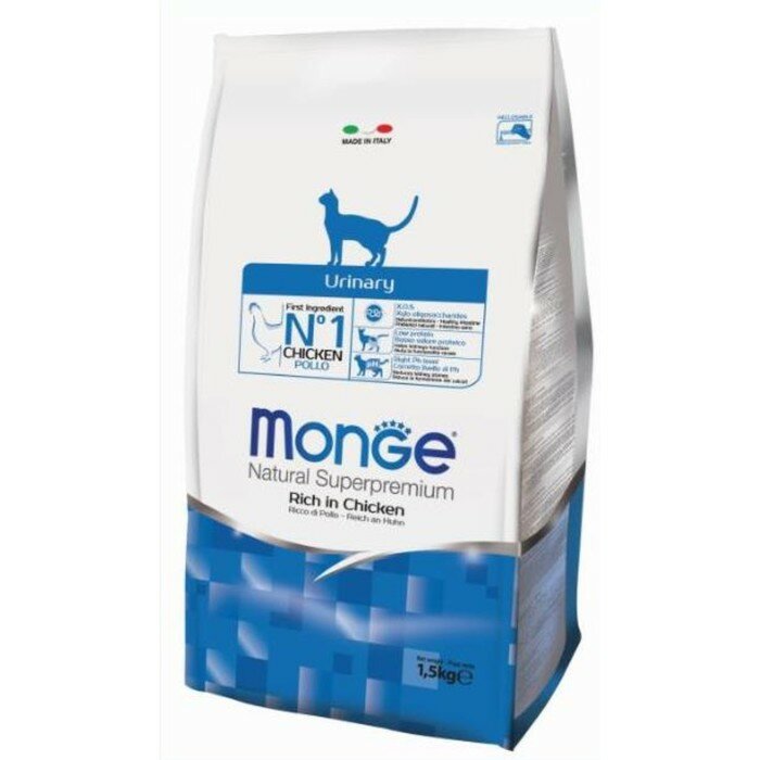 Monge Сухой корм Monge Cat Urinary для кошек, профилактика МКБ, 1.5 кг - фотография № 1