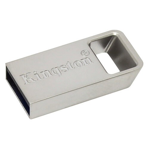 Флешка USB Kingston DataTraveler Micro 3.1 64ГБ, USB3.1, серебристый [dtmc3/64gb]