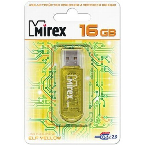  Mirex Elf Yellow 16  usb 2.0 Flash Drive - 