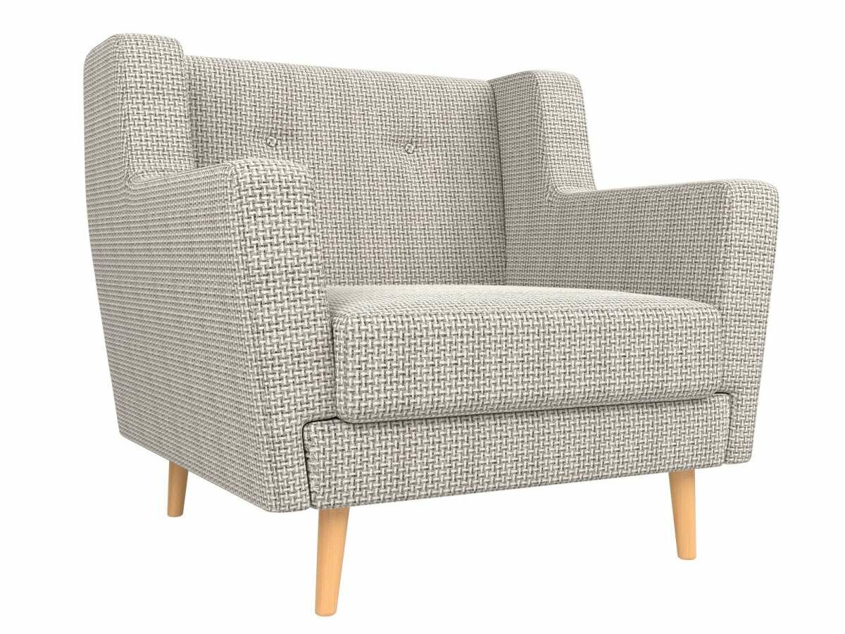 фото Кресло Брайтон Рогожка Светло-серый 90x80x85