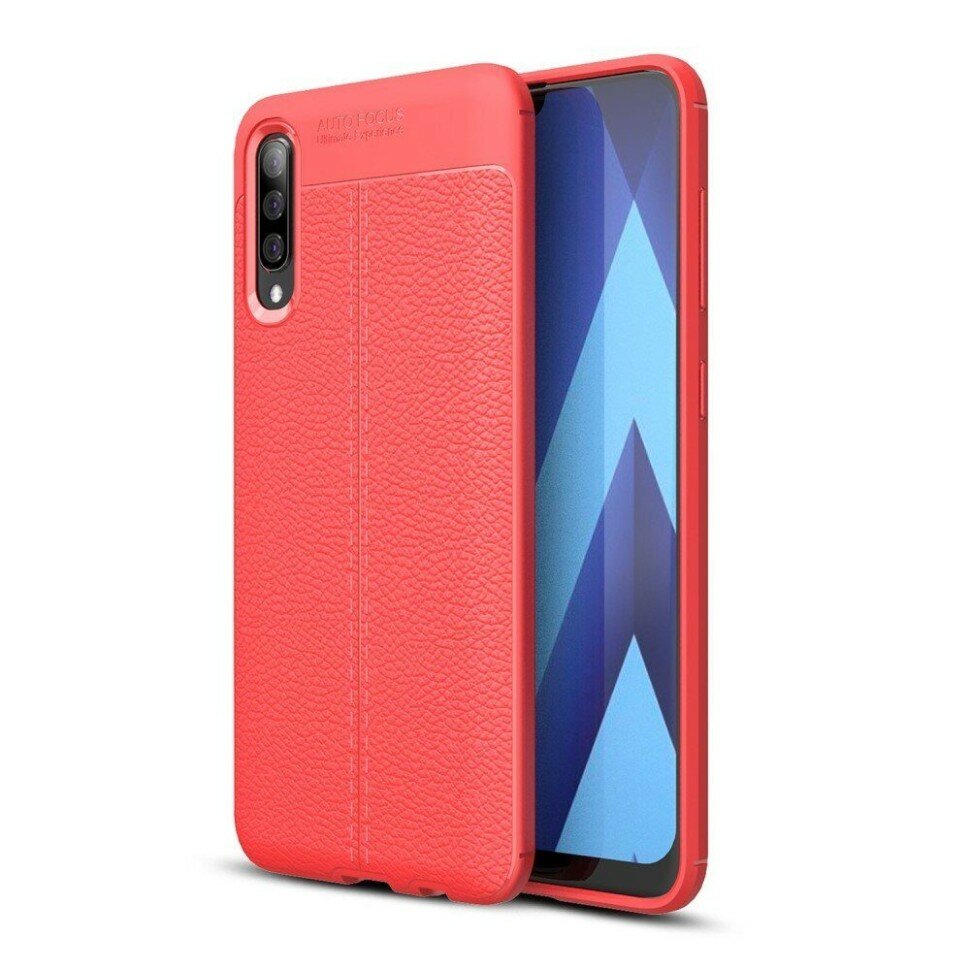 Чехол-накладка Litchi Grain для Samsung Galaxy A50 / Galaxy A50s / Galaxy A30s (красный)