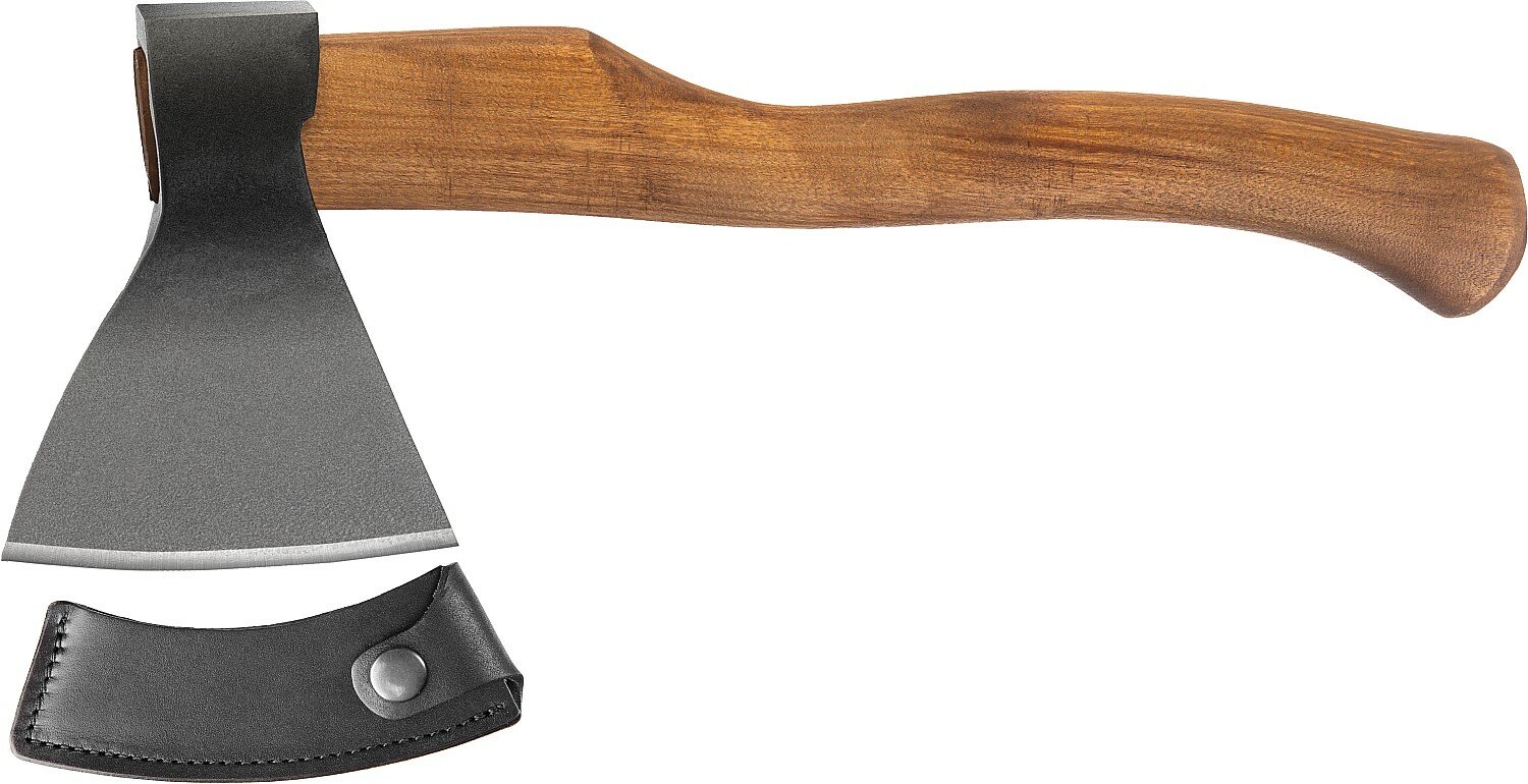 Кованый топор Ижсталь-ТНП А0-Премиум, 870/1100 г, деревянная рукоятка, 400 мм - фотография № 1