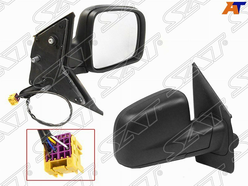 фото Зеркало правое для Фольксваген Транспортер Т5 2003-2009 год выпуска (Volkswagen Transporter T5) SAT ST-VWT5-940-1