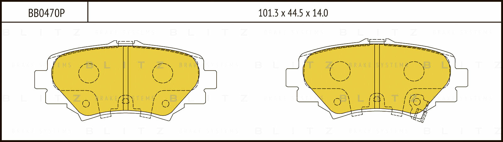 Колодки тормозные дисковые задние MAZDA 3 13-