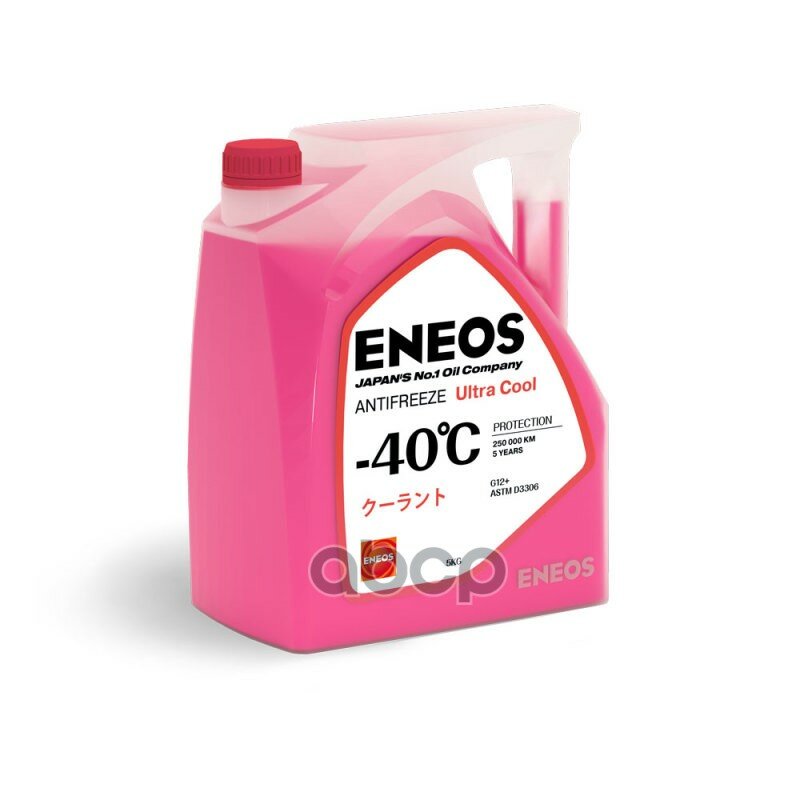 Жидкость Охлаждающая Antifreeze Ultra Cool -40c (Pink) G12+ 5кг ENEOS арт. Z0080