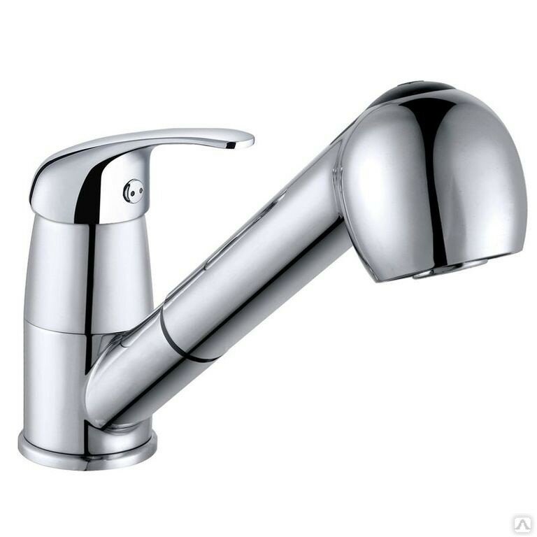 фото Смеситель для кухни с выдвижной лейкой (однорычажный, шланг 1,5м)JD-E109-8 Janedo JDE109-8