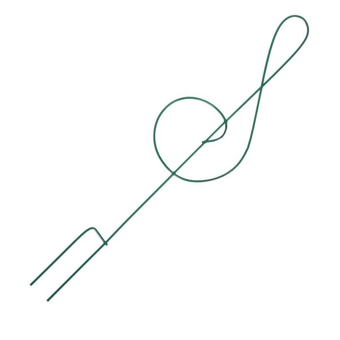 Шпалера, 47 × 11 × 0.3 см, металл, зелёная, «Скрипичный ключ» (5 шт)