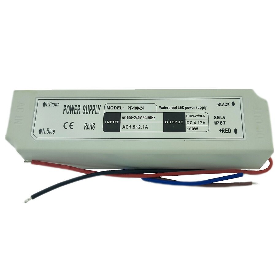 Блок питания LP100-W1V24 PF-100-24 24V 100W 4.17A IP-67 - фотография № 1