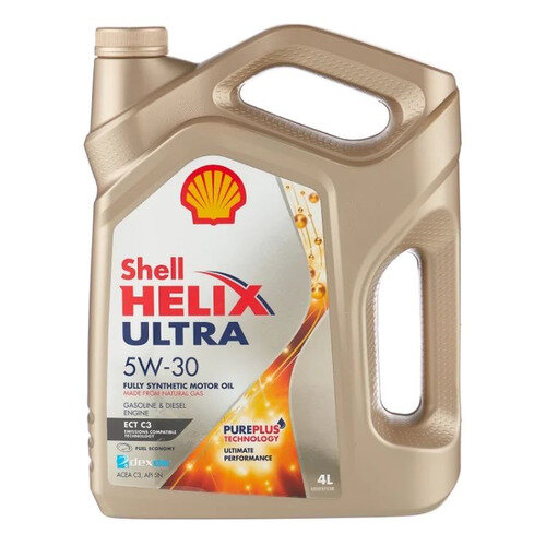 Моторное масло SHELL Helix Ultra ECT, 5W-30, 4л, синтетическое [550046363]