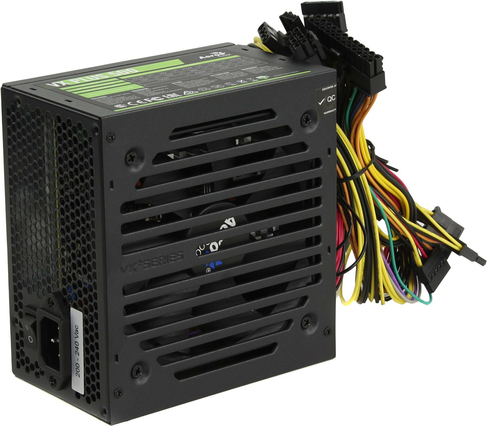 Блок питания AeroCool 500W Retail VX PLUS 500 ATX v2.3 Haswell