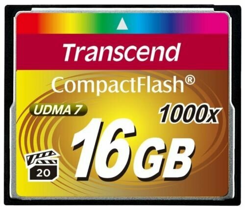 Карта памяти CompactFlash 16GB Transcend TS16GCF1000 1000X