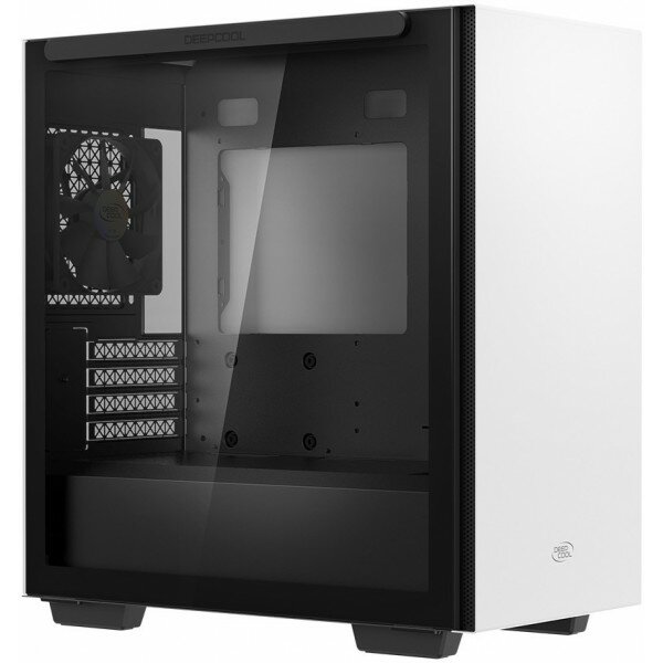 Корпус Deepcool MACUBE 110 WH без БП, боковое окно (закаленное стекло), белый, mATX