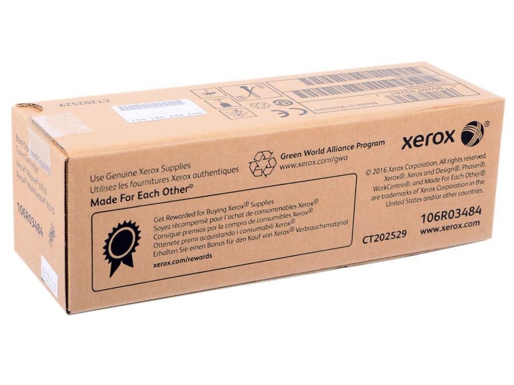 Картридж Xerox 106R03484 2500стр Черный