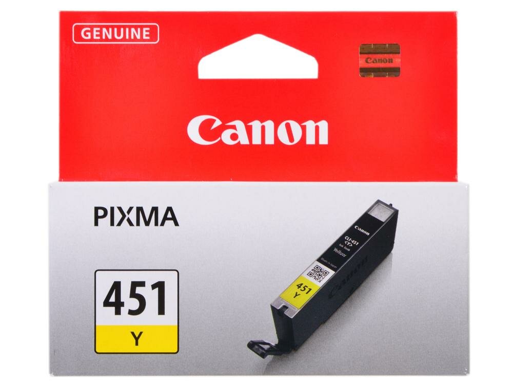 Картридж Canon CLI-451Y для iP7240 MG5440 желтый