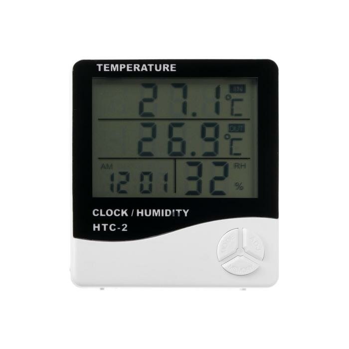Термометр Luazon LTR-16, электронный, 2 датчика температуры, датчик влажности, белый - фотография № 3