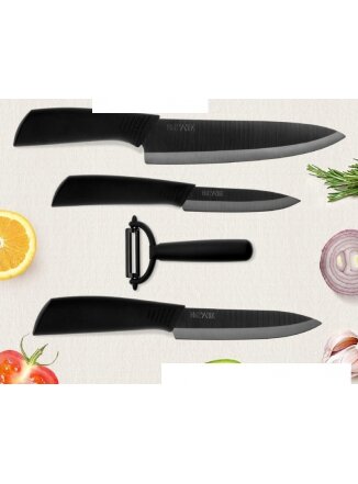 Набор Xiaomi Nano ceramic 3 ножа и овощечистка