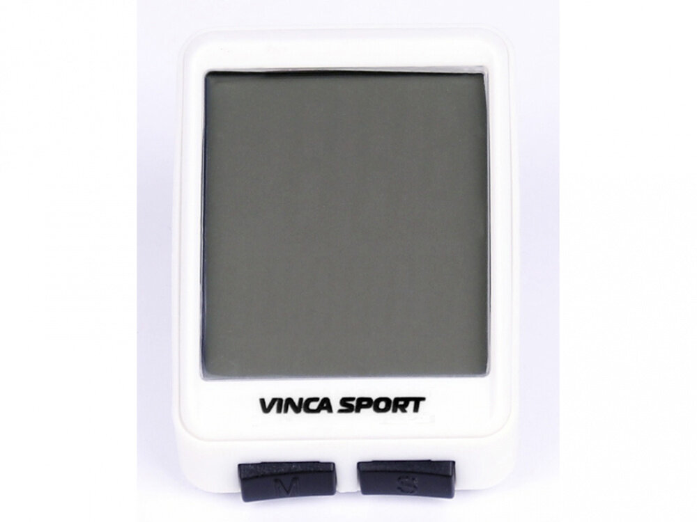 Vinca Sport велокомпьютер Vinca Sport V-1507 беспроводной, 12 функций, белый/черный