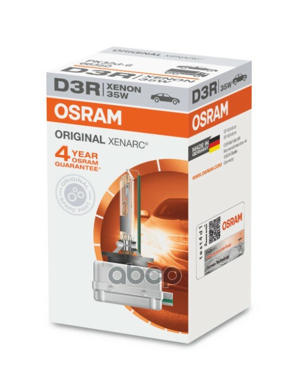 Лампа D3r 42v 35w Pk32d-6 Xenarc Original Качество Оригинальной З/Ч (Оем) 1 Шт. Osram арт. 66350