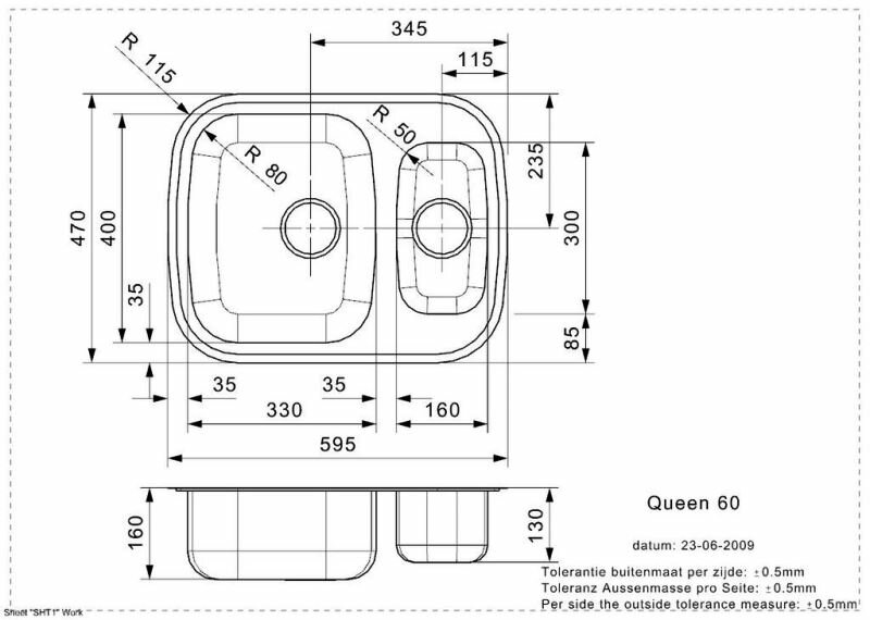 Кухонная мойка Reginox Queen R60 LUX KGOKG (pallet) /set (3965) - фотография № 2