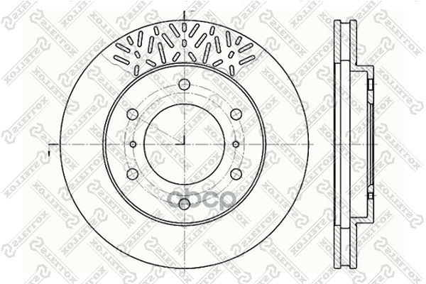 Тормозной диск Stellox - фото №1