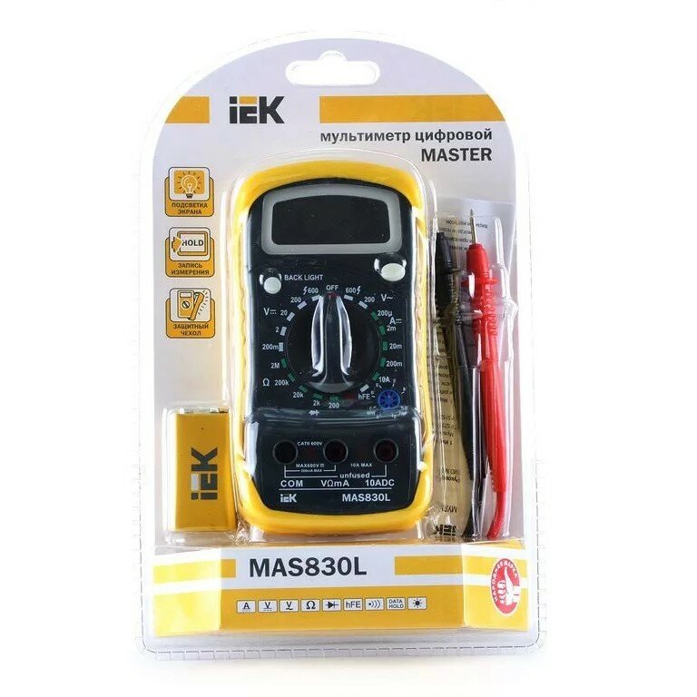 Iek TMD-3L-830 Мультиметр цифровой Master MAS830L