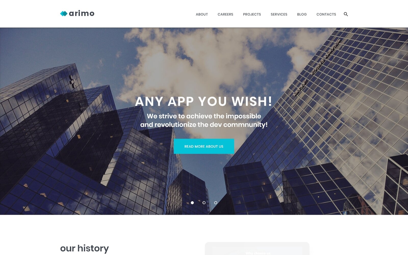 Шаблон Wordpress Arimo - Software and App Development Theme WordPress