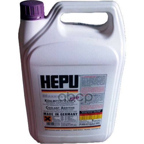 Антифриз Hepu Coolant G12 Концентрат Фиолетовый 5 Л P999-G12plus-005 Hepu арт. P999G12PLUS005