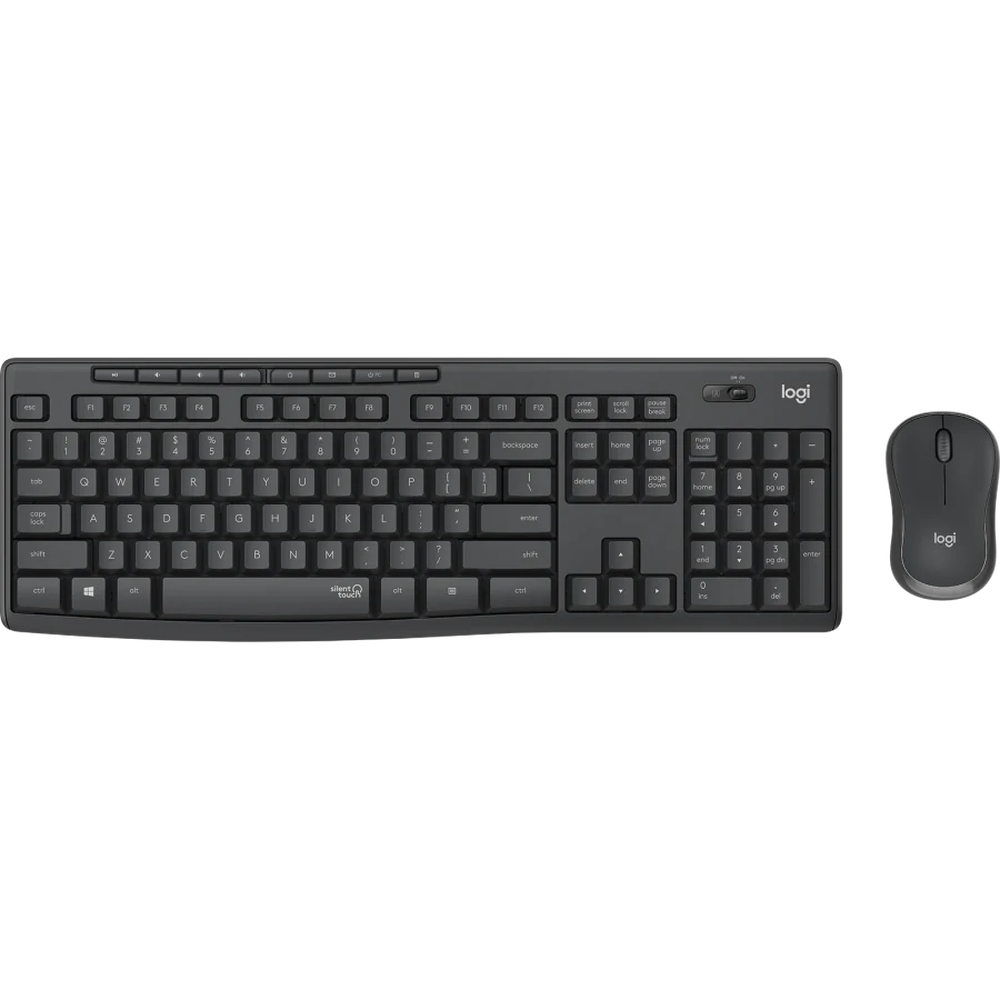 Клавиатура+мышь Logitech Wireless MK295 Silent Combo Graphite