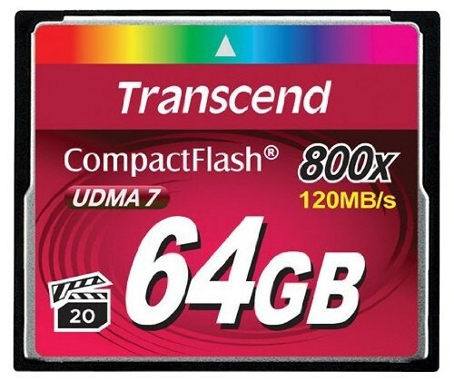 Флеш карта Transcend 64GB Compact Flash 800x TS64GCF800