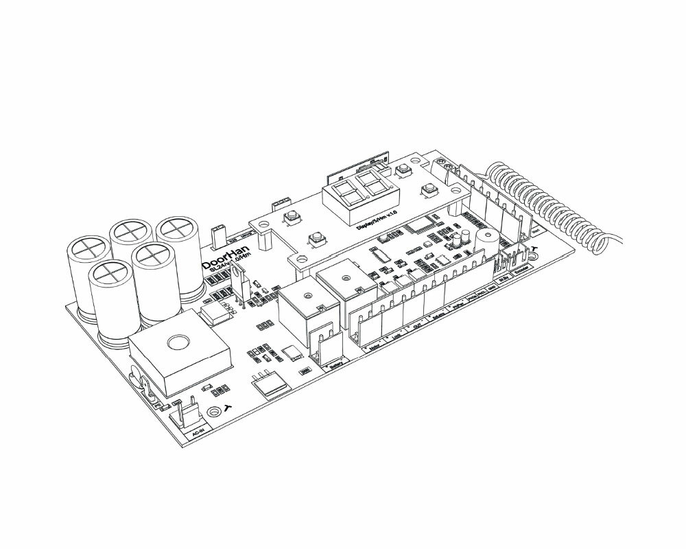 DoorHan Плата управления PCB_SL24/V.1.0 -A с дисплеем PCB_SL24 -A