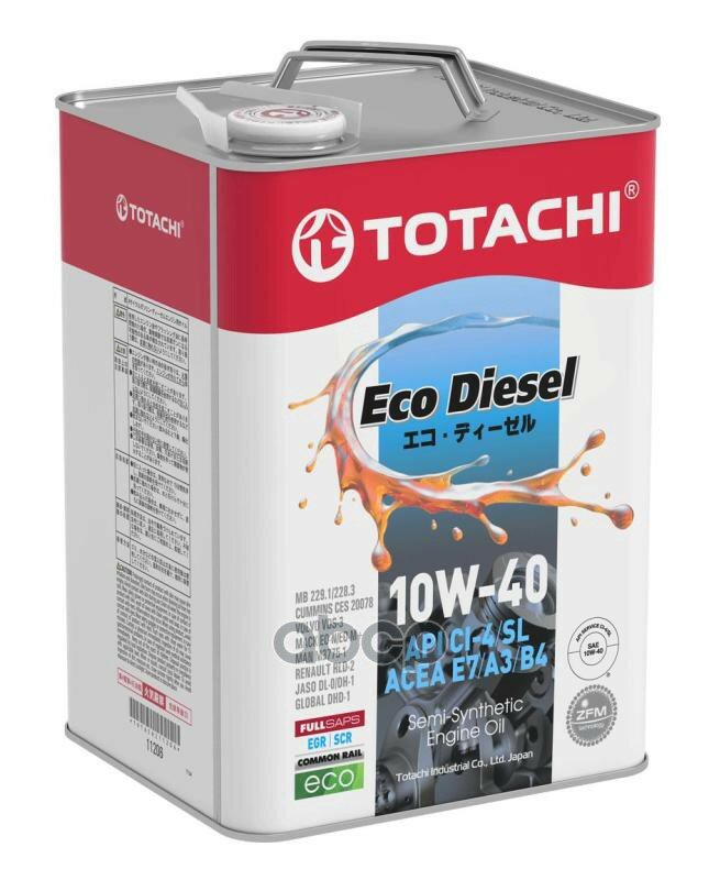 TOTACHI Totachi Eco Diesel Semi-Synthetic Ci-4/Sl 10w-40 6л