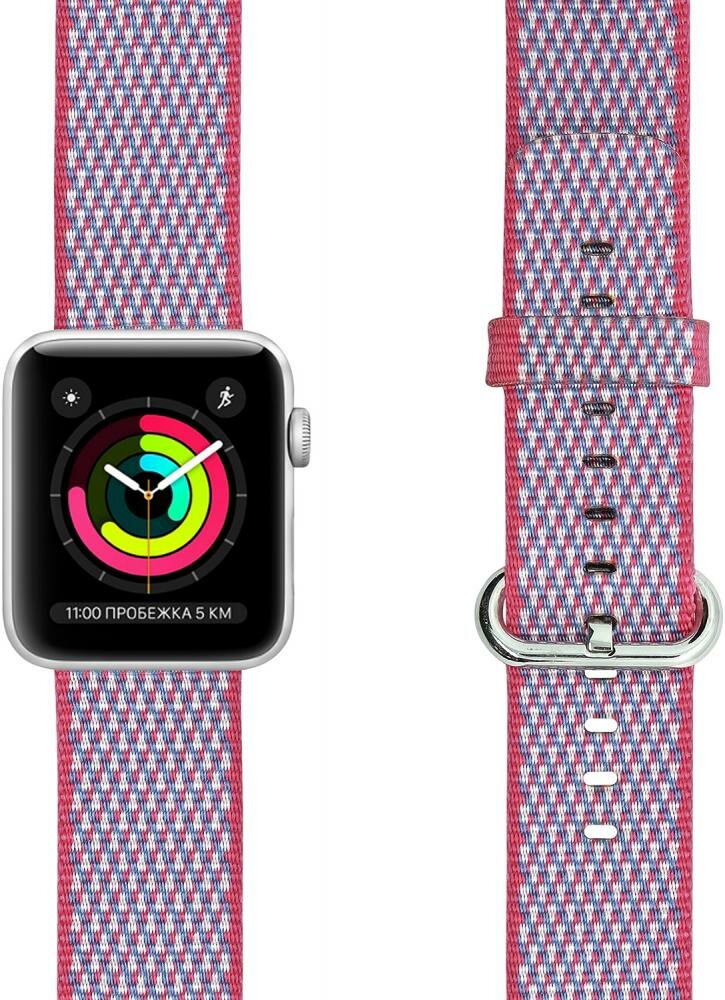 Ремешок Lyambda Polis для Apple Watch Series 1-8, SE, Ultra, 42/44/45/49 mm (красный)