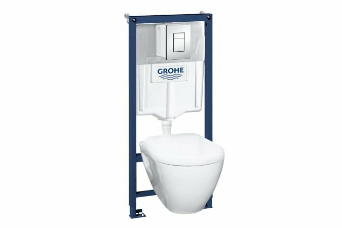 Система инсталляции GROHE Solido Perfect 4 в 1 с подвесным унитазом 39186 000 (39186000)