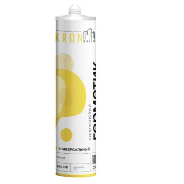фото Герметик KRONbuild Герметик 280мл универсальный белый
