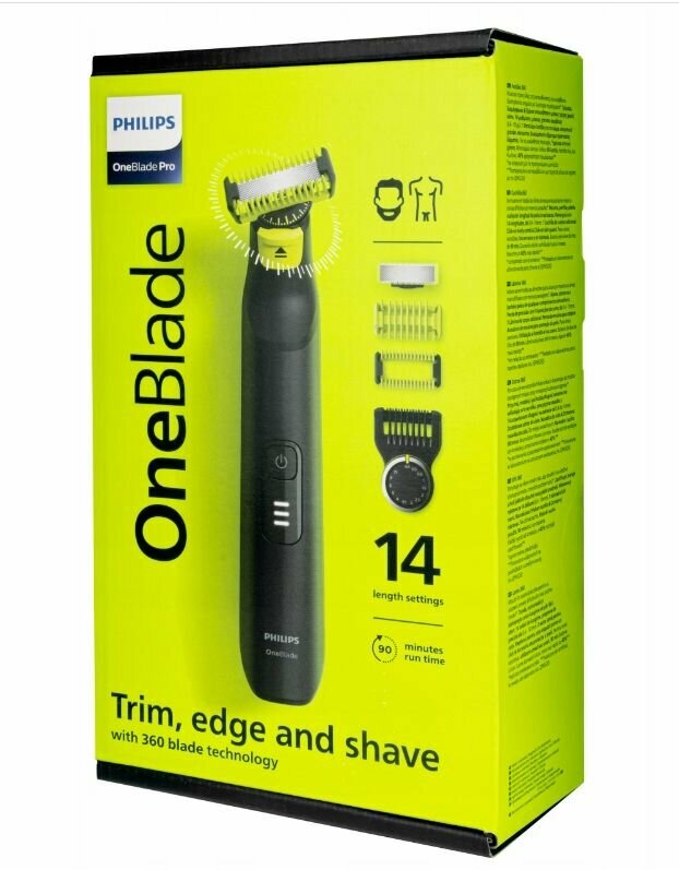 Электрическая Бритва PHILIPS ONEBLADE PRO 360 QP6541/15 + чехол (Набор) - фотография № 5