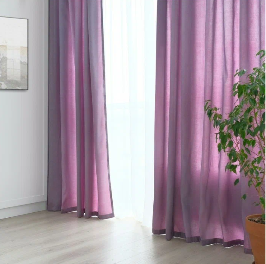 фото Штора портьерная "Этель" ширина 135 см, высота 250 см, цвет антрацит