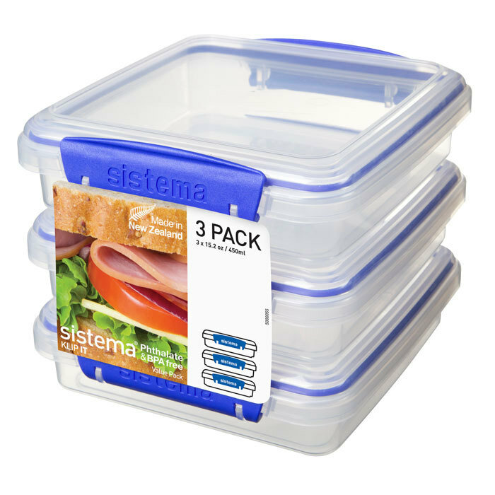 Набор контейнеров для сэндвичей Klip IT (3 шт) 450 мл - фотография № 1